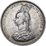 1887 Shilling - Victoria British Silver Coin - Nice