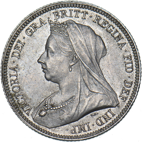 1893 Shilling - Victoria British Silver Coin - Superb