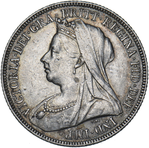 1896 Shilling - Victoria British Silver Coin - Nice