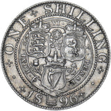 1896 Shilling - Victoria British Silver Coin - Nice