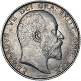 1902 Shilling - Edward VII British Silver Coin - Very Nice