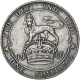1906 Shilling - Edward VII British Silver Coin