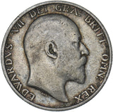 1908 Shilling - Edward VII British Silver Coin
