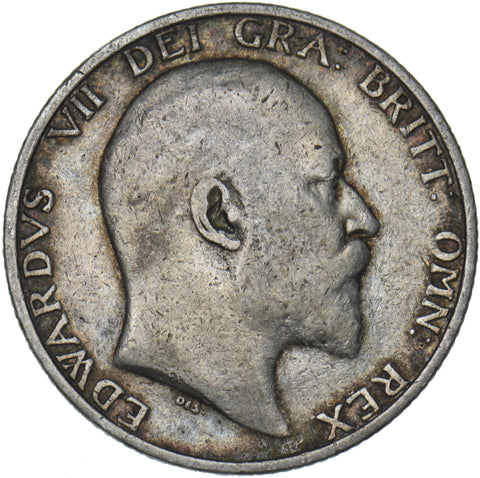 1908 Shilling - Edward VII British Silver Coin