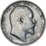 1908 Shilling - Edward VII British Silver Coin