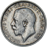 1912 Shilling - George V British Silver Coin - Nice