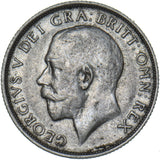 1915 Shilling - George V British Silver Coin - Nice