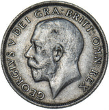 1916 Shilling - George V British Silver Coin - Nice