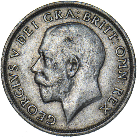 1916 Shilling - George V British Silver Coin - Nice