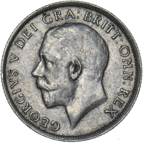 1916 Shilling - George V British Silver Coin - Nice