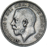 1917 Shilling - George V British Silver Coin - Nice