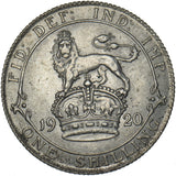 1920 Shilling - George V British Silver Coin - Very Nice