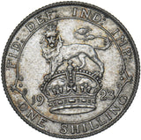 1923 Shilling - George V British Silver Coin - Nice