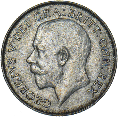 1924 Shilling - George V British Silver Coin - Nice