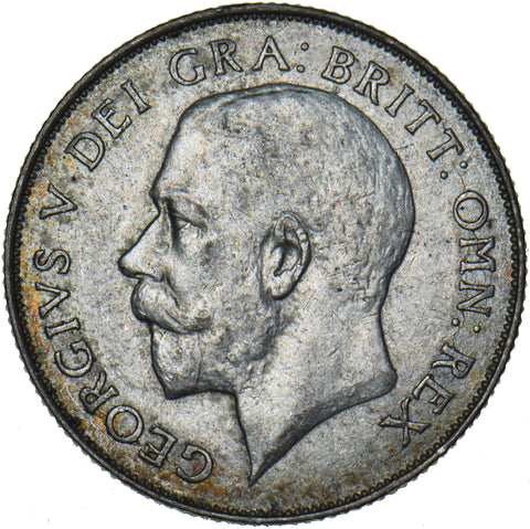 1925 Shilling - George V British Silver Coin - Very Nice