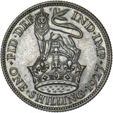 1927 Shilling - George V British Silver Coin - Very Nice