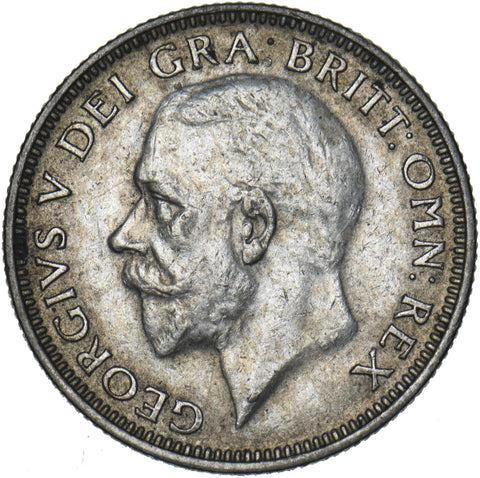 1927 Shilling - George V British Silver Coin - Nice