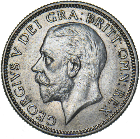 1928 Shilling - George V British Silver Coin - Very Nice
