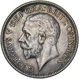 1929 Shilling - George V British Silver Coin - Very Nice