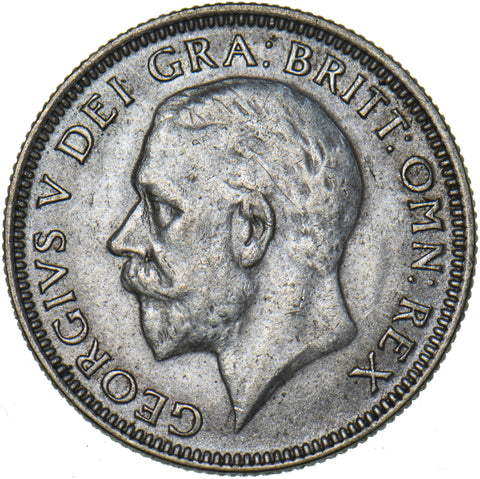1930 Shilling - George V British Silver Coin - Very Nice