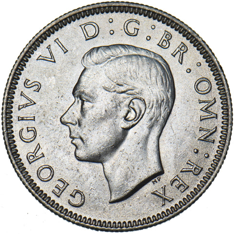 1939 Scottish Shilling - George VI British Silver Coin - Superb