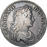1671 Crown - Charles II British Silver Coin - Nice