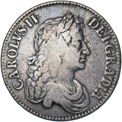 1671 Crown - Charles II British Silver Coin - Nice
