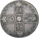 1708 E Crown (Edinburgh Mint) - Anne British Silver Coin - Nice