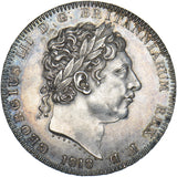 1818 LVIII Crown - George III British Silver Coin - Very Nice