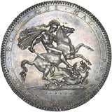 1818 LVIII Crown - George III British Silver Coin - Very Nice