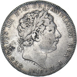 1819 LIX Crown - George III British Silver Coin - Nice