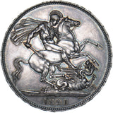 1821 Crown - George IV British Silver Coin - Very Nice