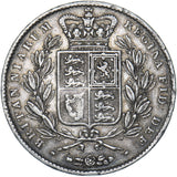 1844 Crown (Star Stops) - Victoria British Silver Coin - Nice