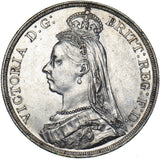 1887 Crown - Victoria British Silver Coin - Very Nice