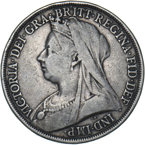 1893 LVI Crown - Victoria British Silver Coin