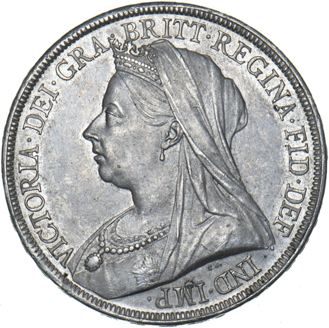1893 LVI Crown - Victoria British Silver Coin - Superb