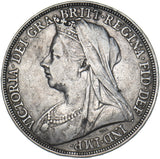 1897 LXI Crown - Victoria British Silver Coin - Nice