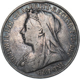 1900 LXIV Crown - Victoria British Silver Coin