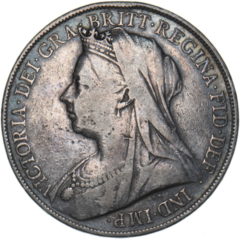 1900 LXIV Crown - Victoria British Silver Coin