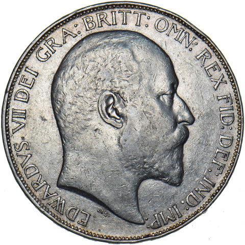 1902 Crown - Edward VII British Silver Coin