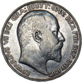 1902 Crown - Edward VII British Silver Coin - Nice