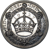 1927 Proof Wreath Crown - George V British Silver Coin - Very Nice