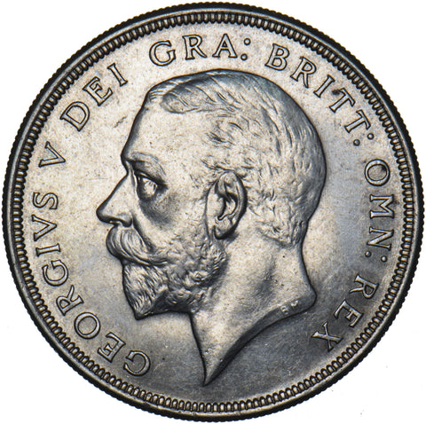 1928 Wreath Crown - George V British Silver Coin - Very Nice
