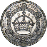 1928 Wreath Crown - George V British Silver Coin - Very Nice