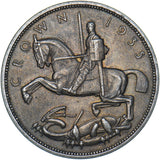 1935 Crown - George V British Silver Coin - Very Nice