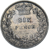 1881 Sixpence - Victoria British Silver Coin - Nice