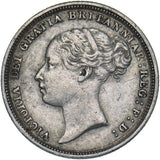 1884 Sixpence - Victoria British Silver Coin - Nice