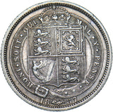 1887 Sixpence - Victoria British Silver Coin - Nice