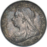 1897 Sixpence - Victoria British Silver Coin - Nice