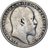 1904 Sixpence - Edward VII British Silver Coin